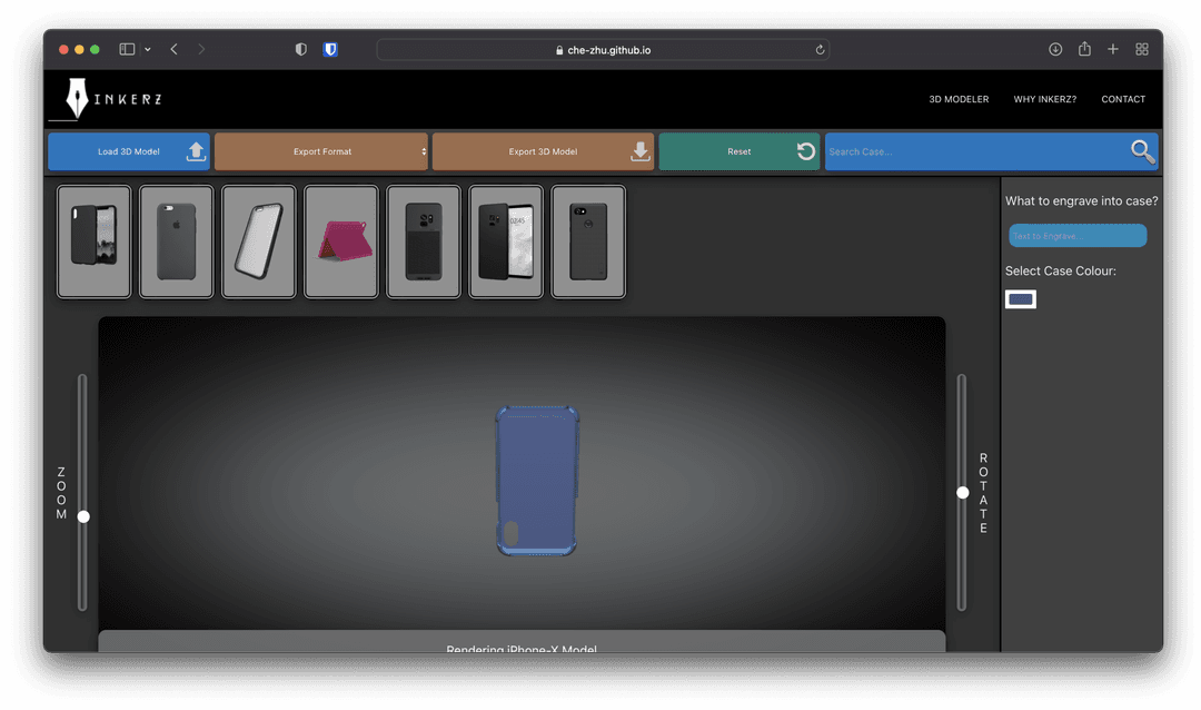 Inkerz 3D model generator